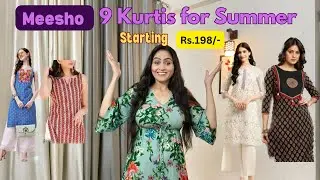 Meesho Kurtis haul/Meesho Kurtis starting Rs.198/-😊