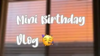 My Mini Birthday Vlog!