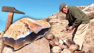 SÍLEX o PEDERNAL. Búsqueda de esta ROCA MILENARIA en el campo y su uso para fabricar TRILLOS
