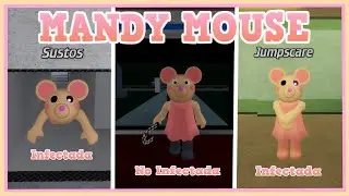 🐀 MANDY MOUSE ALL JUMPSCARE *sustos* - Roblox || VTJair