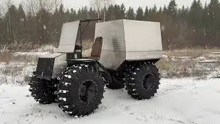 Review of a Karakad on KrAZ Vi-3 tires: first snow