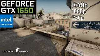 CS:GO : GTX 1650 4GB + i5-10400F in 2023