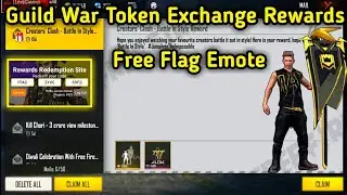 free guild flag emote in free fire | free emote redeem code free fire