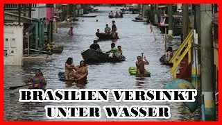 Brasilien versinkt unter Wasser! Schreckliche Stürme und Sturzfluten. Naturkatastrophen, Wetter