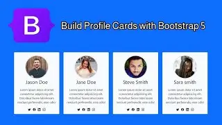 How to create cards with Bootstrap ? | Build profile cards with Bootstrap 5