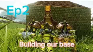 Ark Ascended Ep2 Building our base on the island.