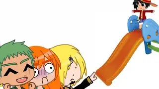 Luffy vai descer no escorrega