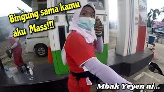 Test Kesabaran Mbak SPBUnya...🤣🤣🤣 ternyata... #yuniusmotovlog