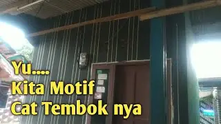 Motif cat dinding sederhana