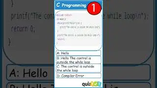 #15- C Multiple Choice Quiz with explanation | C Programming Quiz | 