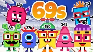 Counting by 69s Song | Numberblocks Minecraft  | Math Song for Kids