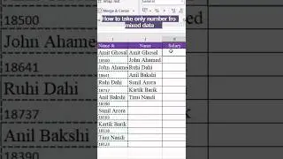 How to extract numbers & text mixed data 