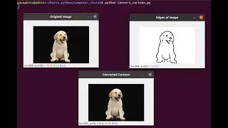 Convert image to cartoon using OpenCV #opencv #computervision