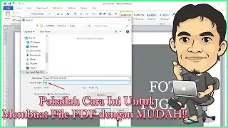 Cara Membuat File Pdf di Laptop / Komputer pakai Microsoft Word 2007 2010 2013 Dari Kumpulan Foto