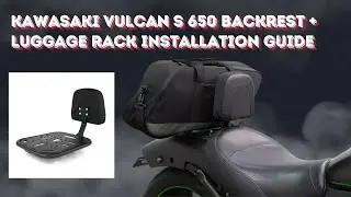 Kawasaki Vulcan S 650 Backrest + Luggage Rack installation guide