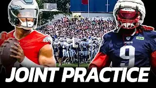 The Eagles and Patriots joint practice was INTENSE! | Live Q&A