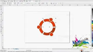 CorelDRAW Membuat Logo Linux Ubuntu