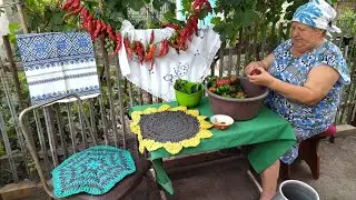 Солим ПЕРЕЦ/Зелёные помидоры РЕЦЕПТ /В селе у СВЕКРУНЬКИ !!!🍅🍆🧄😋🧷👌👍