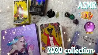 ASMR 2020 🔮 Crystal & Tarot Card Collection- whisper, tapping