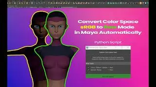 Convert a Color Space sRGB to Raw Mode in Maya Automatically