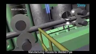 Manufacturing process for straight seam welded pipe