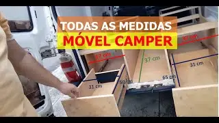 TODAS AS MEDIDAS DO NOSSO MÓVEL CAMPER - MONTANDO NOSSA FIORINO MOTORHOME - PARTE 3