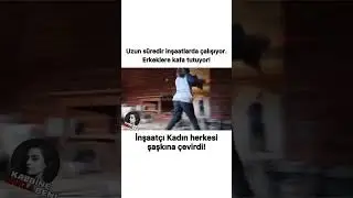 Uzun Süredir İnşaatlarda Çalışan Kadın😳😍👏