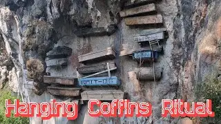 THE OLD RITUAL IN SAGADA. HANGING COFFIN.
