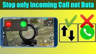 How to stop incoming call without stopping data connection
