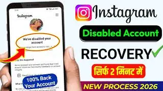 Instagram disabled account recovery | Instagram account recover kaise kare |We disabled your account