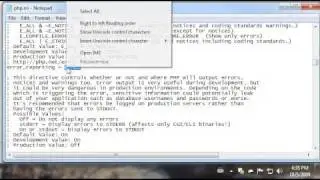 Wamp Configuration, no more notices
