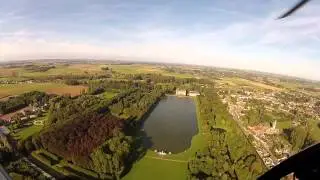 Baptême de l'air en hélicoptère  HD Gopro ( Tourpes 2012 ) -