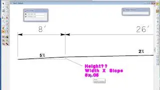 Drawing a Cross Section using AccuDraw and the Popup Calculator