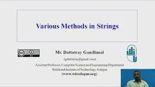 Methods in Strings