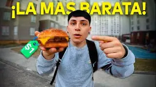 Probando LA HAMBURGUESA mas BARATA de COLOMBIA! 🍔🇨🇴