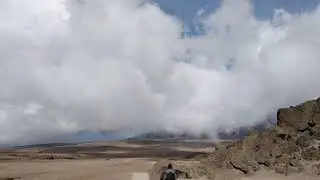 Clouds in the Sky at Kibo Hut, Kilimanjaro