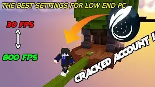 The Best Low End Pc / Laptop Settings For Feather Client / fps boost settings