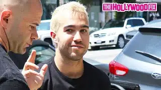 Pete Wentz Hosts A Fall Out Boy Meet & Greet For Fans On Melrose Ave. In Los Angeles, CA