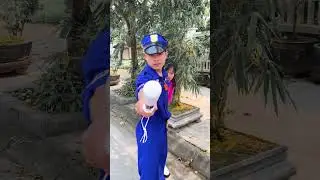 S.O.S..... Smart Police Officer Rescues Girl From Bad Guy  