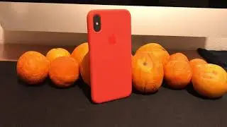 Unboxing iPhone X Silicone Case, Color Spicy Orange (Papaya)