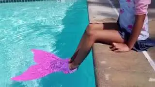 GUQI Swim Fins Adjustable Mermaid Tail Monofin With 3 Color For Children Swimming Girls Boys