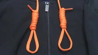 Ave Craft: How to Tie Hoodie Strings. Decorative hoodie knots - hangman's knot (noose) tutorial.