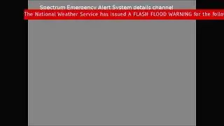 EAS Flash Flood Warning for Wake County, NC (Spectrum TV)