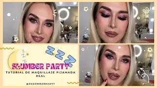 MAQUILLAJE PARA UNA PIJAMADA REAL 😴💤💖 + ROPA DE DORMIR 🤭 #sleepover #slumberparty #makeuptutorial