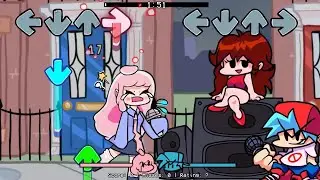 Friday Night Funkin' VS Cloud FULL WEEK (FNF Mod) (Notice Me Senpai - Fangirl) Rain Song