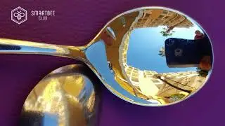 The mirror in a spoon