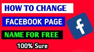 How To Change Facebook Page Name [THE NEW METHOD]