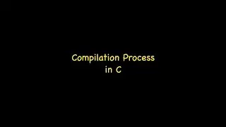 compiling process in C (part 1)