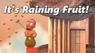 Getting Over It But It's Raining Oranges - MODDED Getting Over It With Bennett Foddy