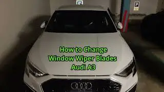 How to Change Window Wiper Blades on a Audi A3 2022 - 2024 (Trick to Lift the Wiper Arm Included)